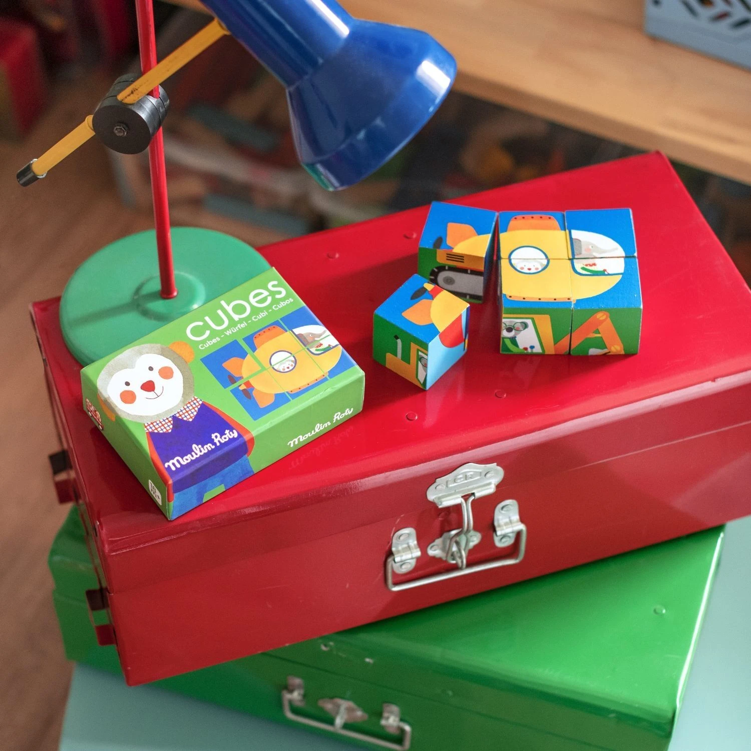 Moulin Roty Puzzle 6 Cubes 1 Moulin Roty Puzzle 6 Cubes