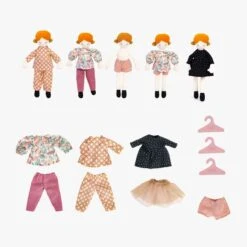 Moulin Roty Valise Et Poupée La Petite Penderie -Bébés Produits Magasin 642564 4 gris