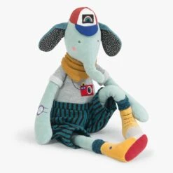 Moulin Roty Peluche éléphant Pablo -Bébés Produits Magasin 642756 5 gris