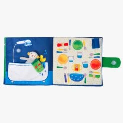 Moulin Roty Livre Tissu Ma Journée -Bébés Produits Magasin 661078 14 gris