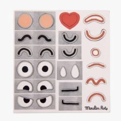 Moulin Roty Jeu Magnétique Des Expressions -Bébés Produits Magasin 661361 5 gris