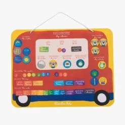 Moulin Roty Calendrier Magnétique 45 Magnets -Bébés Produits Magasin 661366 3 gris