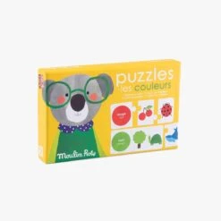 Moulin Roty Puzzles Les Couleurs -Bébés Produits Magasin 661374 1 gris