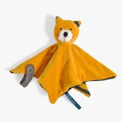 Moulin Roty Doudou à Broder Chat Moutarde Lulu -Bébés Produits Magasin 666016 2 gris