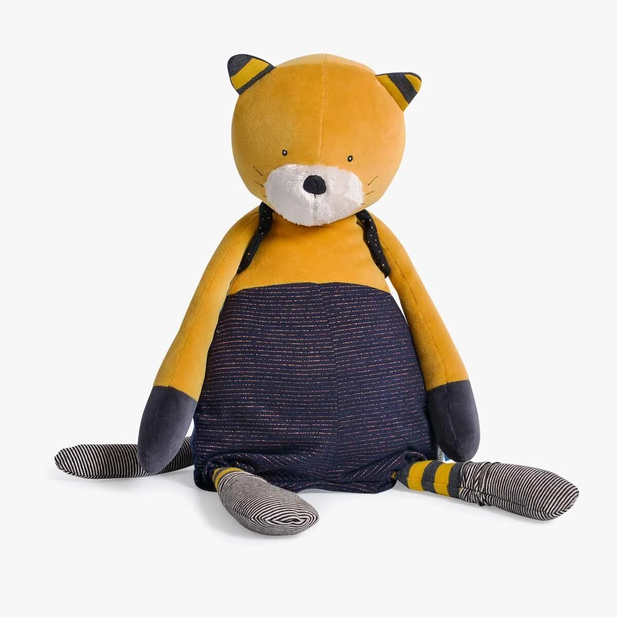 Moulin Roty Peluche Géante Chat Moutarde Lulu 3 Moulin Roty Peluche Géante Chat Moutarde Lulu – Image 3