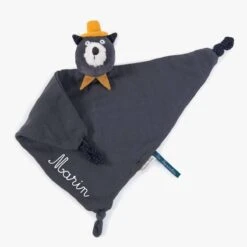 Moulin Roty Doudou Lange à Broder Chat Alphonse