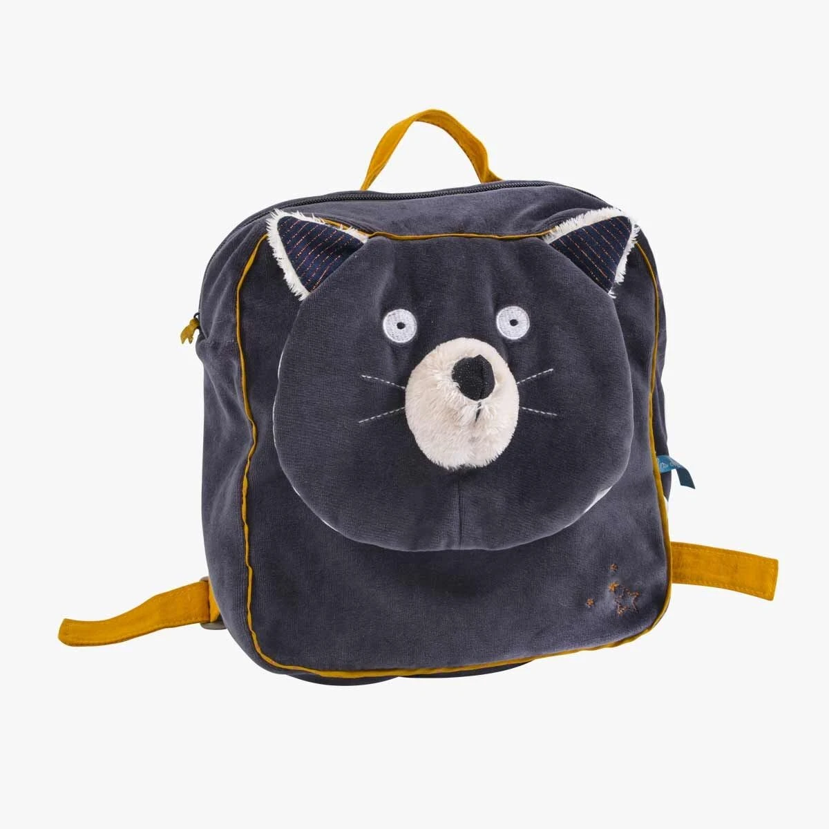 Moulin Roty Sac à Dos à Broder Chat Gris Alphonse 1 Moulin Roty Sac à Dos à Broder Chat Gris Alphonse