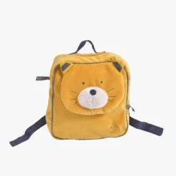 Moulin Roty Sac à Dos à Broder Chat Moutarde Lulu