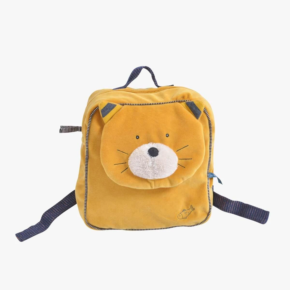 Moulin Roty Sac à Dos à Broder Chat Moutarde Lulu 1 Moulin Roty Sac à Dos à Broder Chat Moutarde Lulu