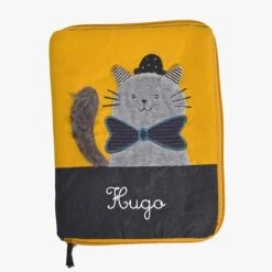 Bébés Produits Magasin 13 Moulin Roty Protège Carnet De Santé à Broder Chat Gris