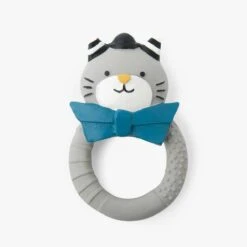 Moulin Roty Anneau De Dentition Chat Gris