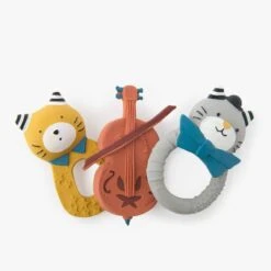 Moulin Roty Anneau De Dentition Chat Moutarde