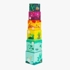 Moulin Roty Cubes Empilables -Bébés Produits Magasin 668210 6 gris 1