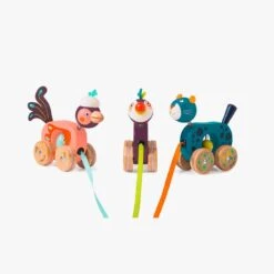 Moulin Roty Petit Jouet à Tirer Pakou -Bébés Produits Magasin 668362 668363 668364 2 gris 2