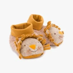 Moulin Roty Chaussons Bébé Lion -Bébés Produits Magasin 669010 4 gris