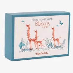 Moulin Roty Chaussons Bébé Girafe -Bébés Produits Magasin 669012 3 gris