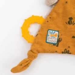 Moulin Roty Doudou Attache-tétine à Broder Lion -Bébés Produits Magasin 669015 4 gris