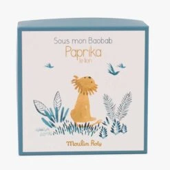 Moulin Roty Doudou Attache-tétine à Broder Lion -Bébés Produits Magasin 669015 7 gris