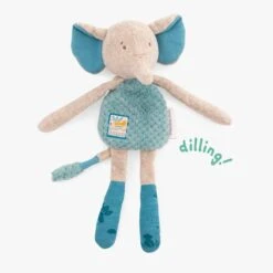 Moulin Roty Doudou-hochet Eléphant