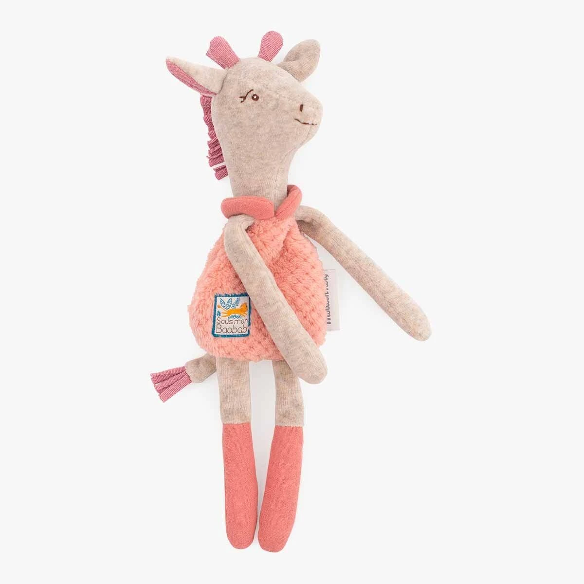 Moulin Roty Doudou-hochet Girafe 2 Moulin Roty Doudou-hochet Girafe – Image 2