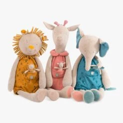 Moulin Roty Peluche Géante Lion Et Son Doudou -Bébés Produits Magasin 669026 5 gris