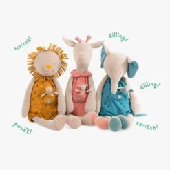 Moulin Roty Peluche Géante Lion Et Son Doudou -Bébés Produits Magasin 669026 6 gris