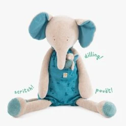 Moulin Roty Peluche Géante Eléphant Et Son Doudou -Bébés Produits Magasin 669027 1 2 gris