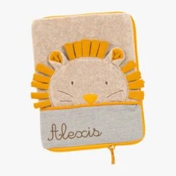 Moulin Roty Protège Carnet De Santé à Broder Tête Lion 5 Moulin Roty Protège Carnet De Santé à Broder Tête Lion -Bébés Produits Magasin 669081 0 gris