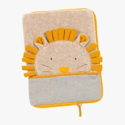 Bébés Produits Magasin 9 Moulin Roty Protège Carnet De Santé à Broder Tête Lion