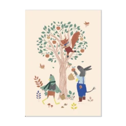 Moulin Roty Affiche Pommier 50x70cm