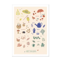 Moulin Roty Affiche Couleurs 50x70cm