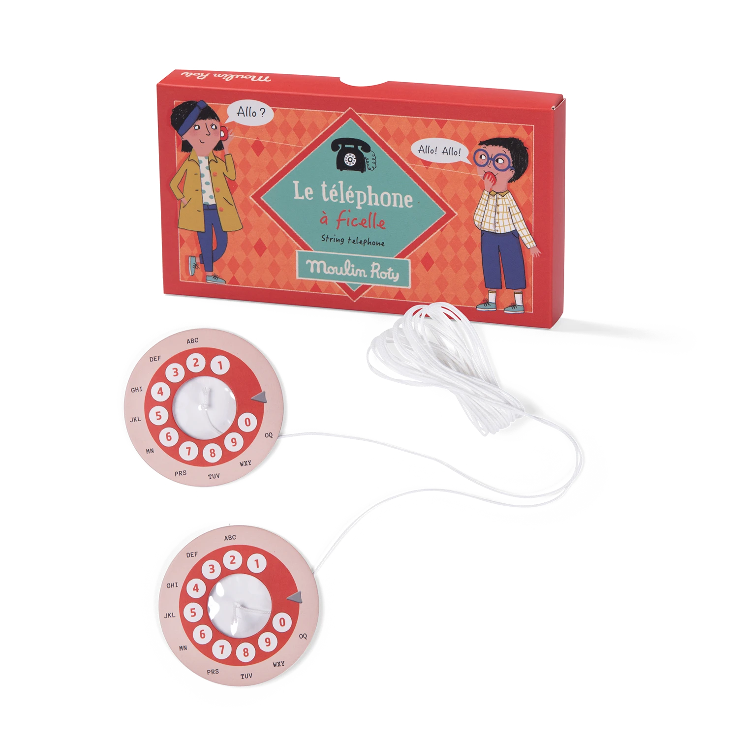 Moulin Roty Téléphone à Ficelle 1 Moulin Roty Téléphone à Ficelle