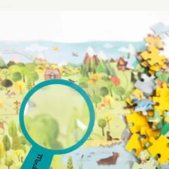 Moulin Roty Puzzle La Forêt 96 Pièces -Bébés Produits Magasin 712408 foret4 gris