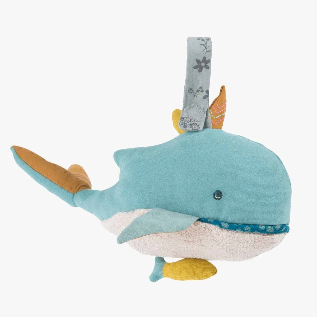 Moulin Roty Peluche Musicale Joséphine La Baleine 2 Moulin Roty Peluche Musicale Joséphine La Baleine – Image 2