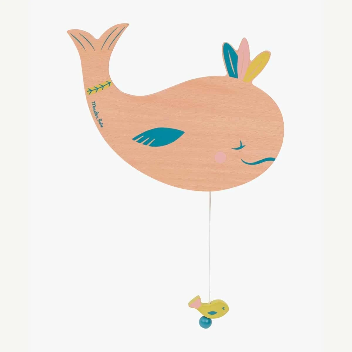 Moulin Roty Boîte à Musique Murale Baleine 1 Moulin Roty Boîte à Musique Murale Baleine