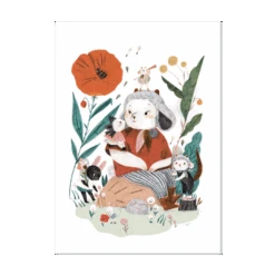 Moulin Roty Affiche Au Jardin 50x70cm