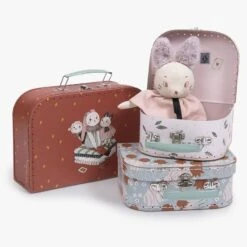 Moulin Roty Set 3 Valises -Bébés Produits Magasin 715150 6gris 1