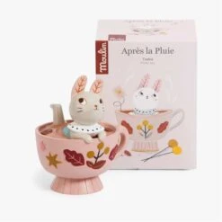 Moulin Roty Tirelire Lapin -Bébés Produits Magasin 715170 5 gris