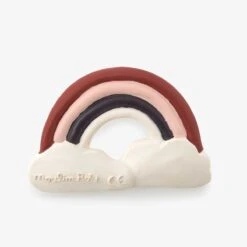 Moulin Roty Anneau De Dentition Caoutchouc Naturel Arc-en-ciel -Bébés Produits Magasin 715373 3 gris