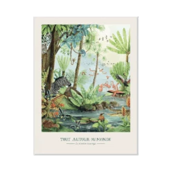 Moulin Roty Affiche La Rivière Sauvage 30x40cm