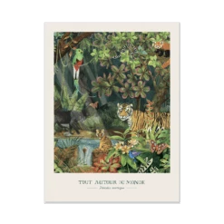 Moulin Roty Affiche Paradis Exotique 30x40cm