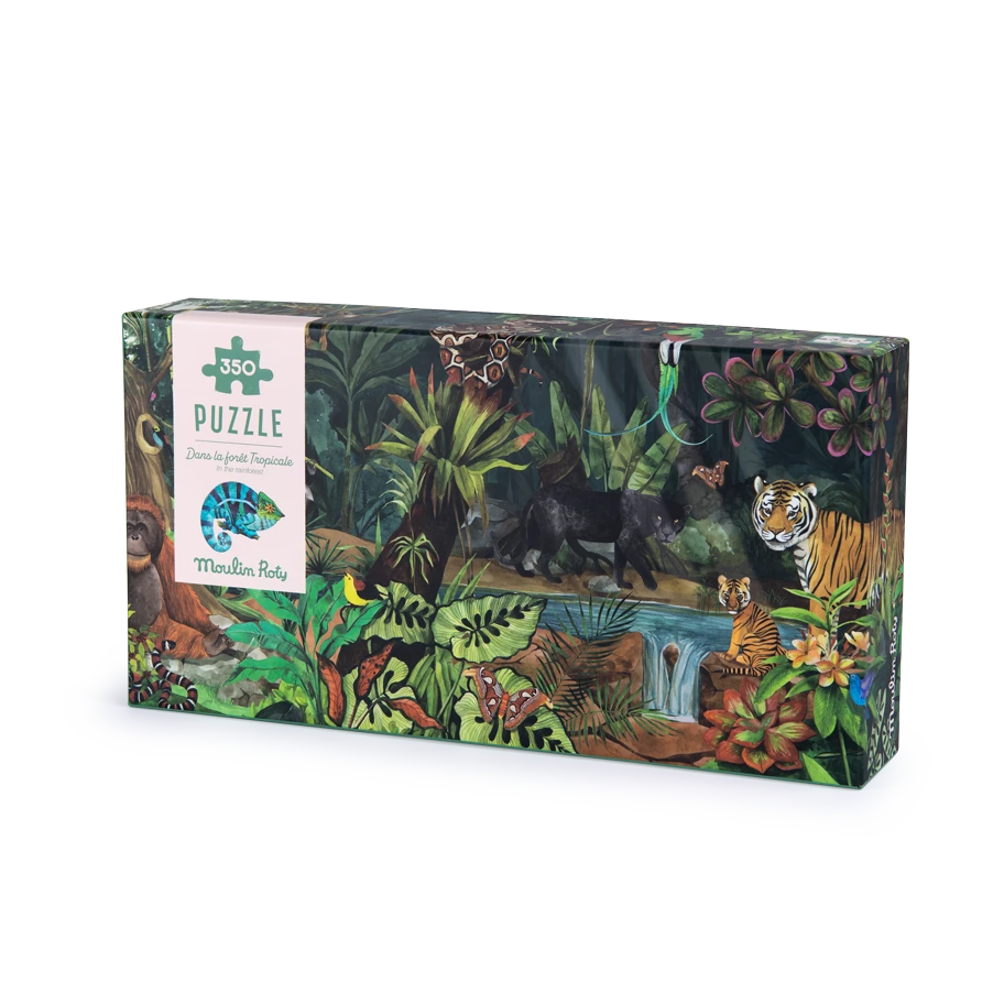 Moulin Roty Puzzle Forêt Tropicale 350 Pcs 2 Moulin Roty Puzzle Forêt Tropicale 350 Pcs – Image 2