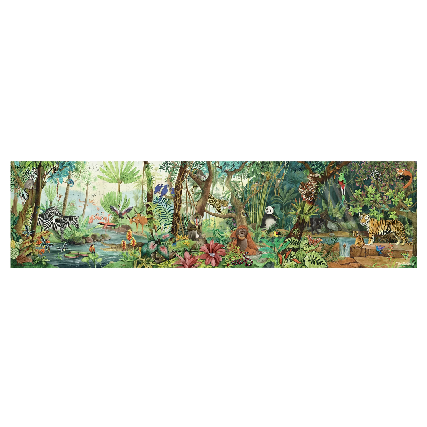 Moulin Roty Puzzle Forêt Tropicale 350 Pcs 3 Moulin Roty Puzzle Forêt Tropicale 350 Pcs – Image 3
