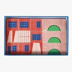 Moulin Roty Jeu De Construction En Bois Bloc Ville -Bébés Produits Magasin 720404 4 gris
