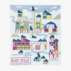 Moulin Roty Jeu De Construction En Bois Bloc Ville -Bébés Produits Magasin 720404 7 gris