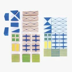 Moulin Roty Jeu De Construction En Bois Bloc Ville -Bébés Produits Magasin 720404 8 gris