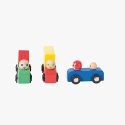 Moulin Roty Set Voiture Et Camions En Bois -Bébés Produits Magasin 720406 5 gris