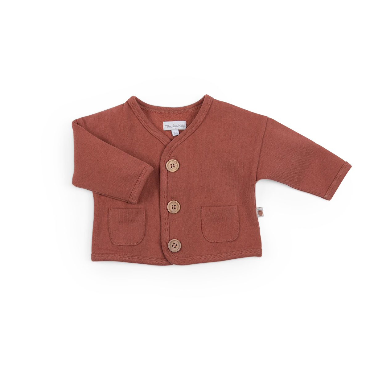 Moulin Roty Cardigan Molleton Cannelle - Ingmar 1 Moulin Roty Cardigan Molleton Cannelle - Ingmar