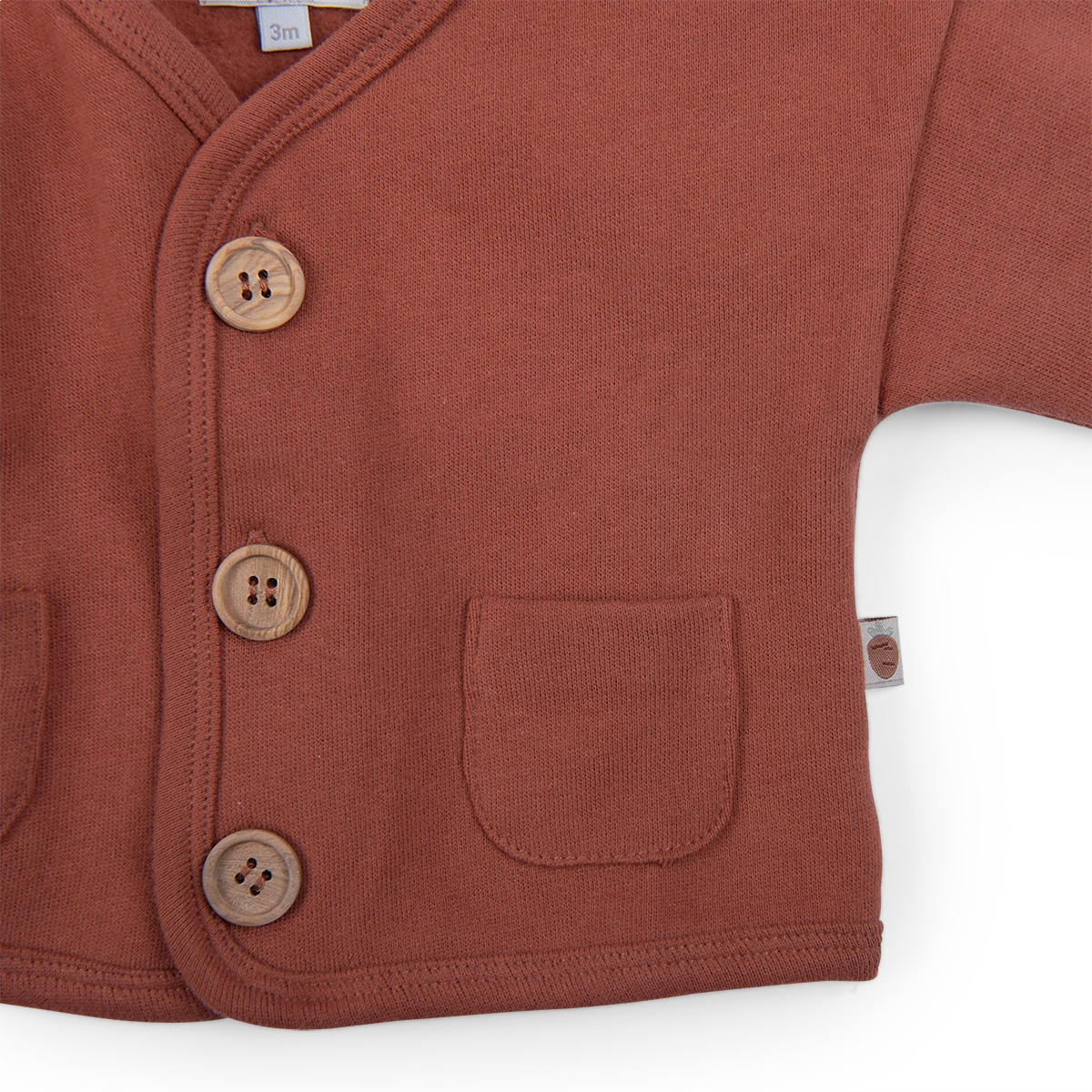 Moulin Roty Cardigan Molleton Cannelle - Ingmar 4 Moulin Roty Cardigan Molleton Cannelle - Ingmar – Image 4