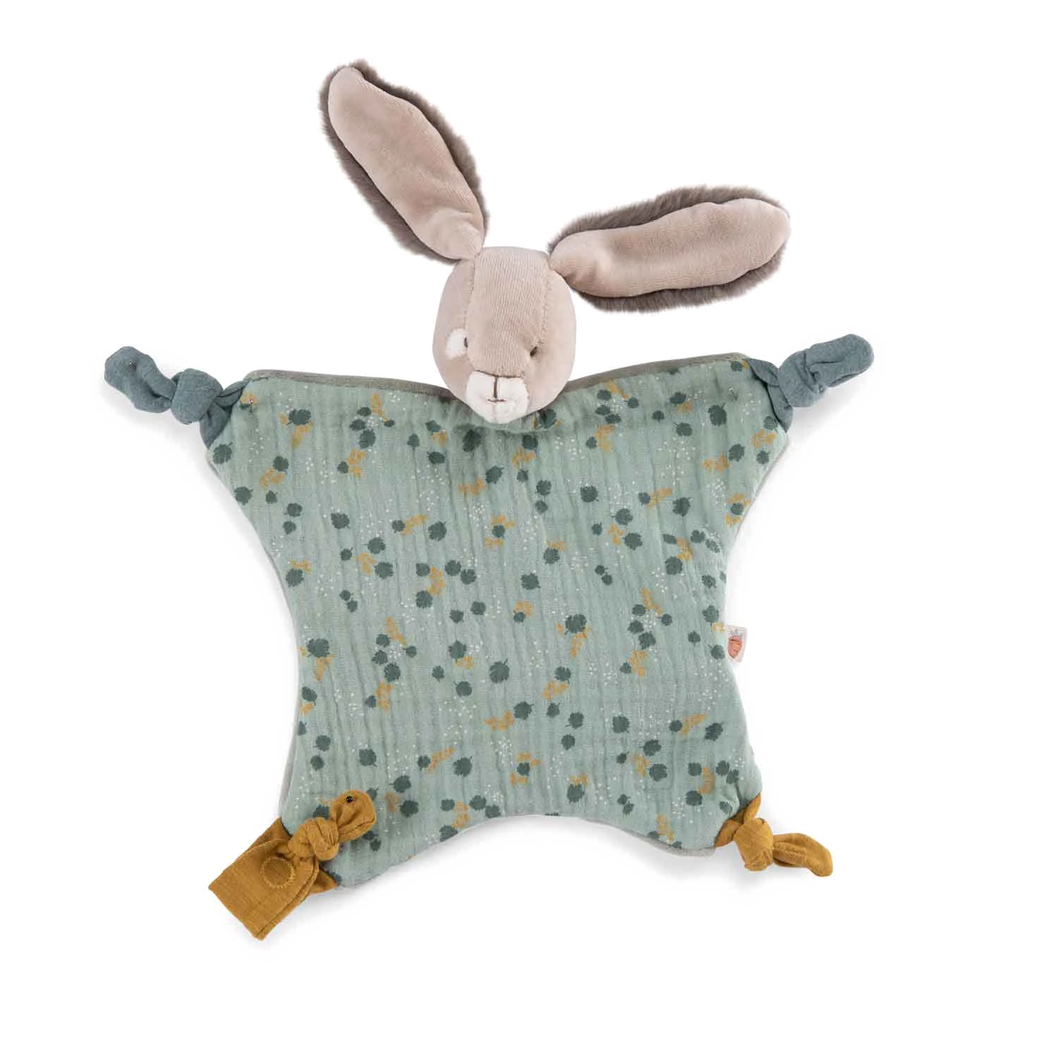 Moulin Roty Doudou Lapin Sauge 4 Moulin Roty Doudou Lapin Sauge – Image 4